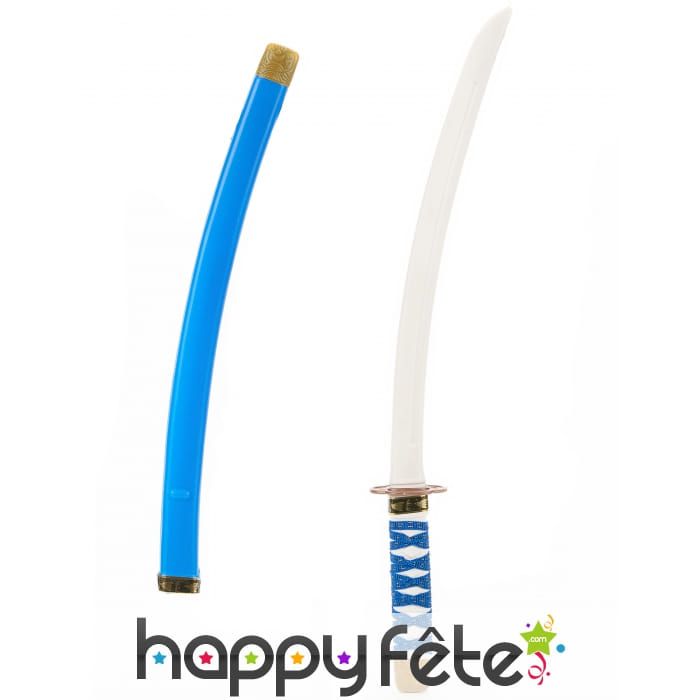 Sabre de Ninja bleu pour enfant, 60cm