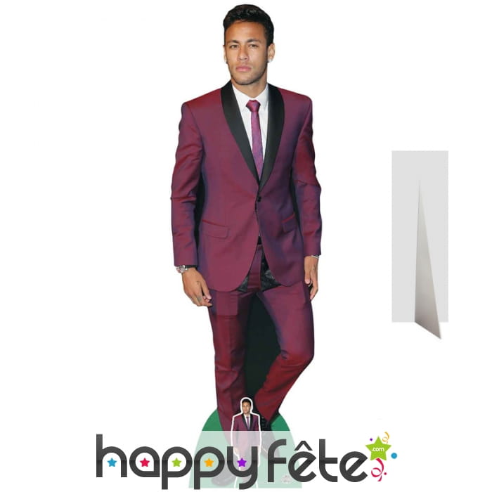 Silhouette de Neymar en costume, taille réelle
