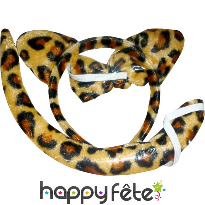 Set de panthère. Serre tète, noeud et queue