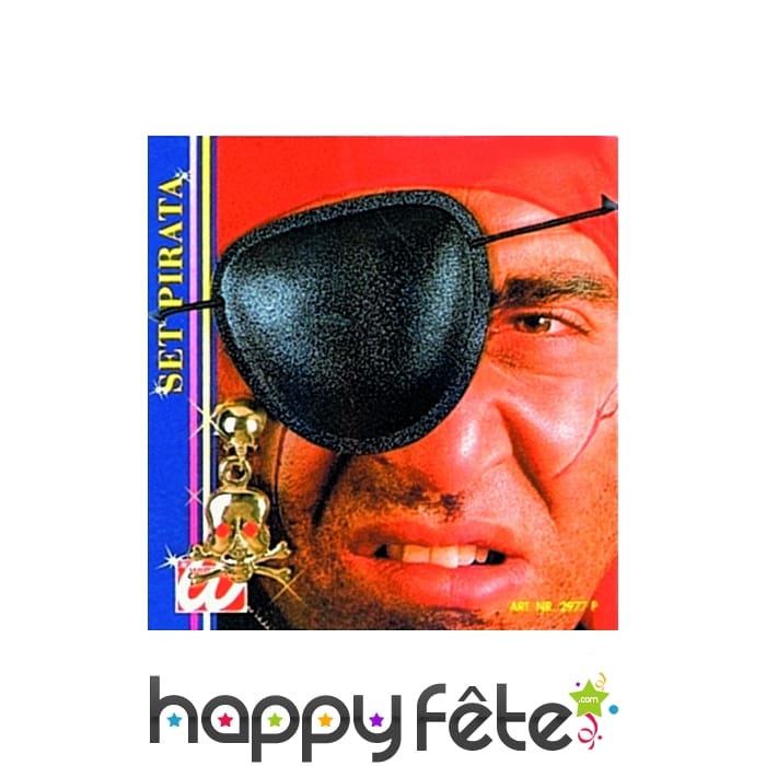 Set de pirate avec cache oeil et boucle d'oreille
