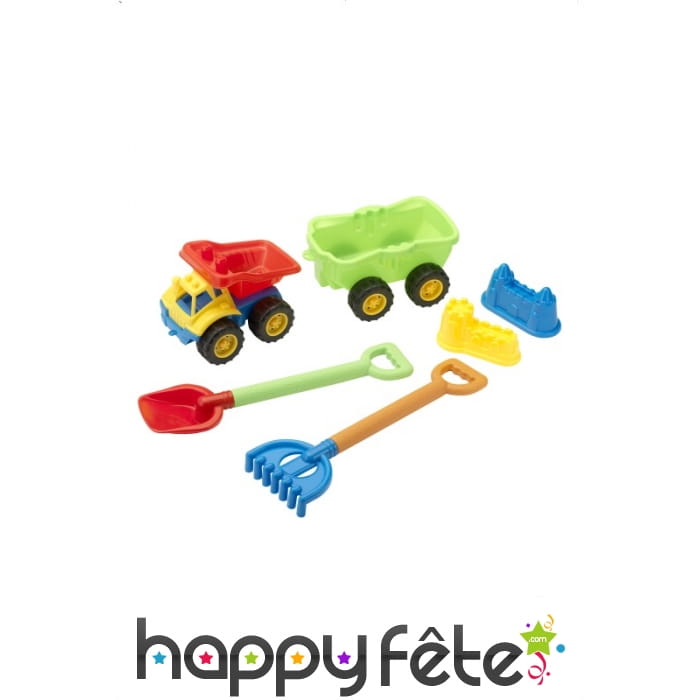 Set de plages camions pelles râteau
