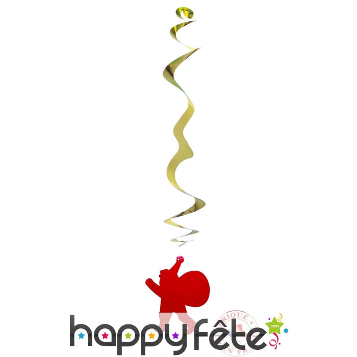 Silhouette de père Noël sur suspensions, par 6