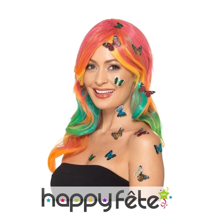 Set de stickers papillon 3d cosm&eacute;tique