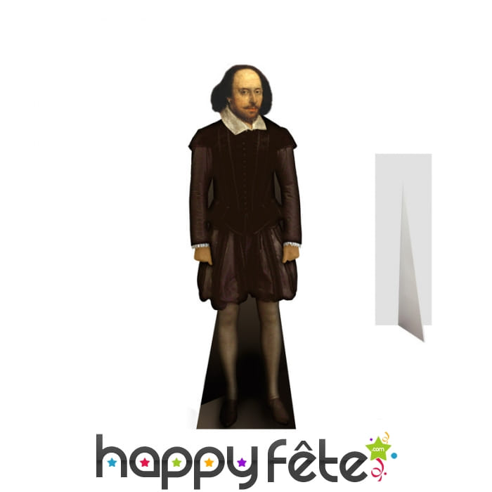 Silhouette de Shakespeare en carton plat