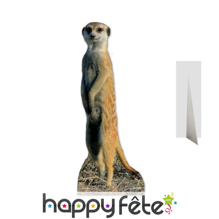 Silhouette de suricate en carton plat