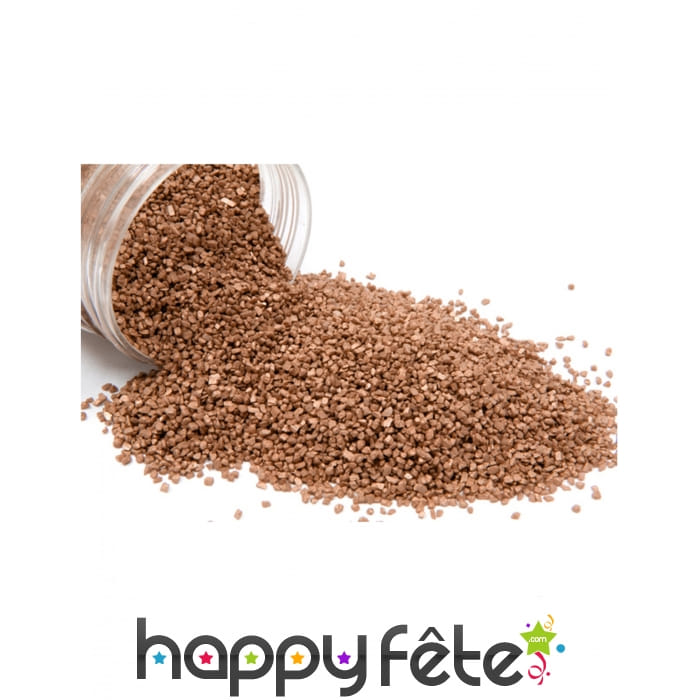 Sable de table rose métallisé, 400 gr