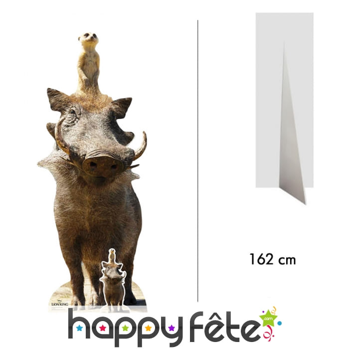 Silhouette de Timon et Pumba, taille réelle