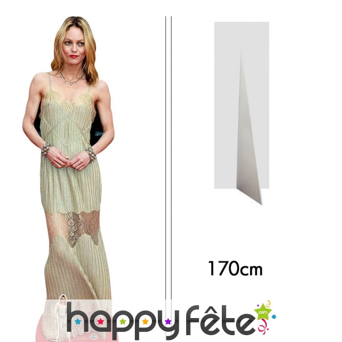 Silhouette de Vanessa Paradis, taille réelle