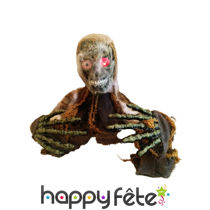 Statue de zombie sonore et mobile