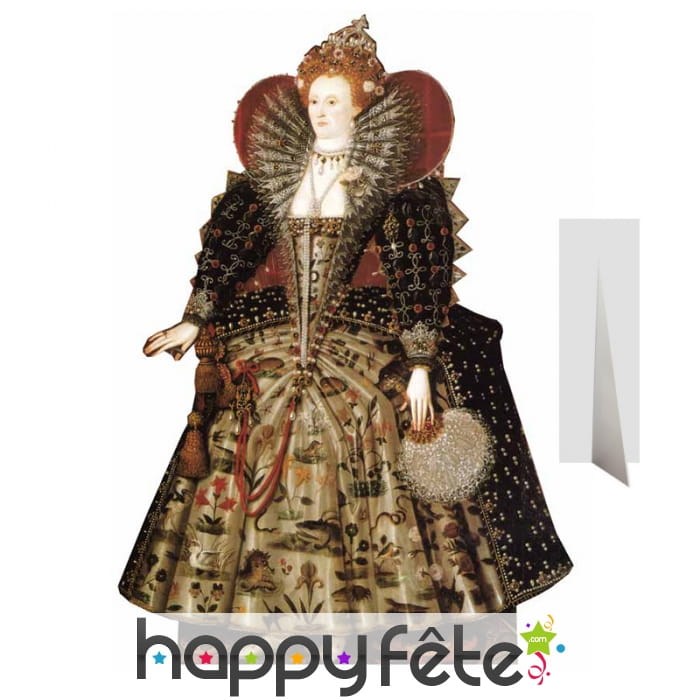 Silhouette Elizabeth 1 d'Angleterre en carton plat