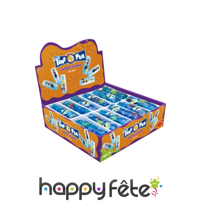 Serpent eau avec poissons