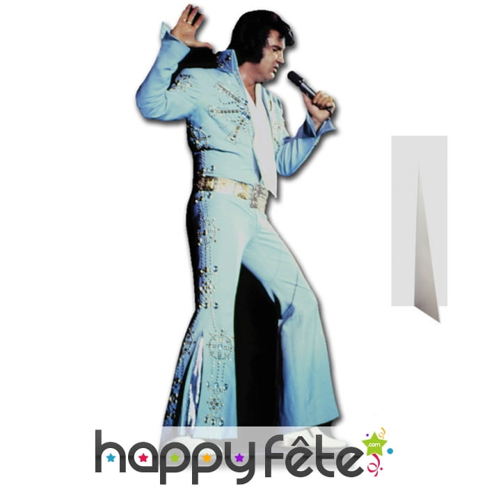 Silhouette Elvis costume bleu pattes d'eph