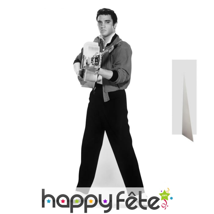 Silhouette Elvis Presley jeune avec sa guitare