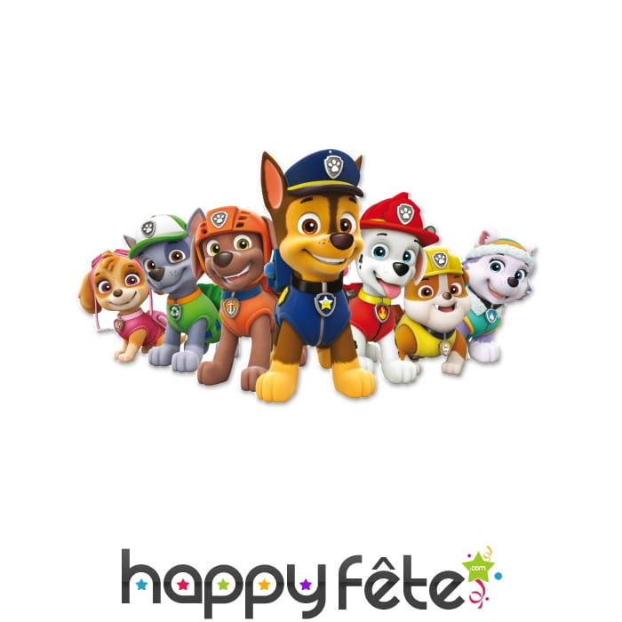 Silhouette équipe Pat Patrouille en carton, 95cm