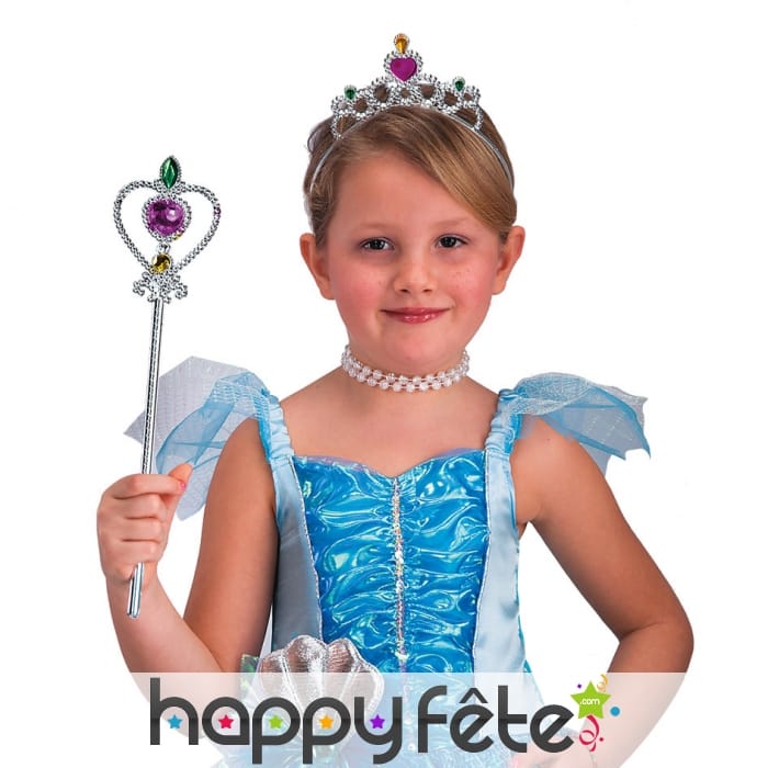 Sceptre et tiare de princesse
