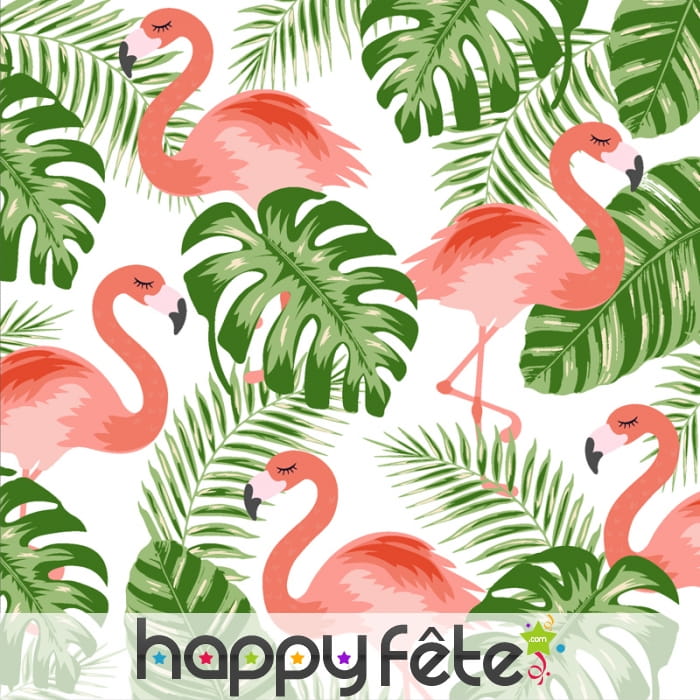 Serviettes flamant rose