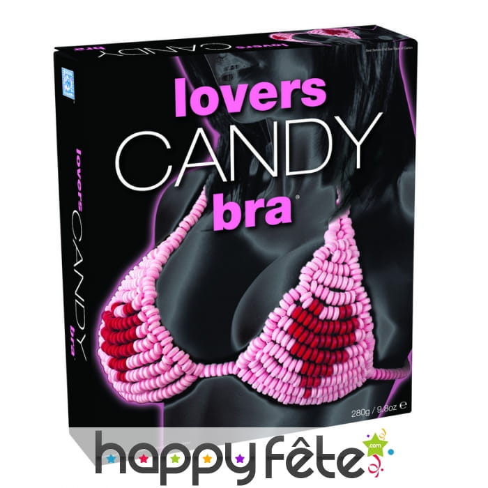Soutien gorge bonbon avec coeur