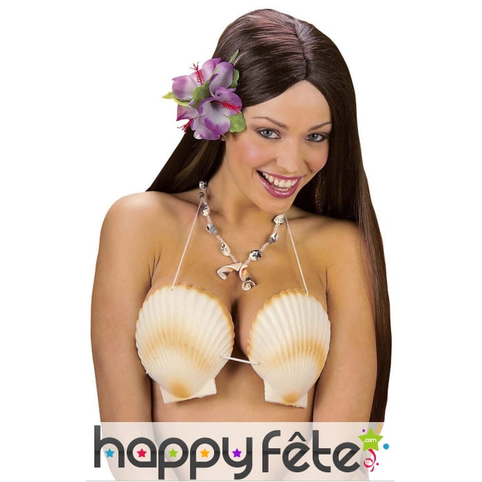 Soutien-gorge coquillage en plastique