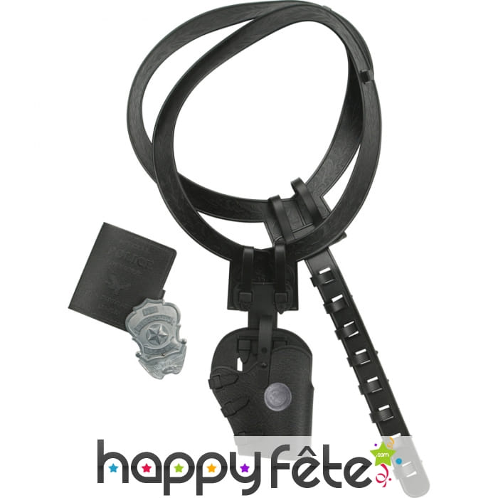 Set holster d'épaule et badge de policier