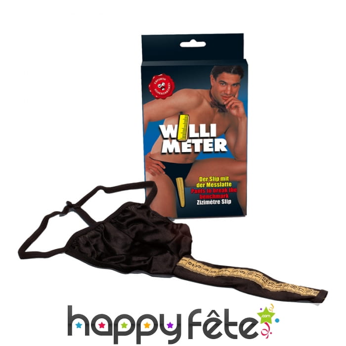 String homme mesure zizi