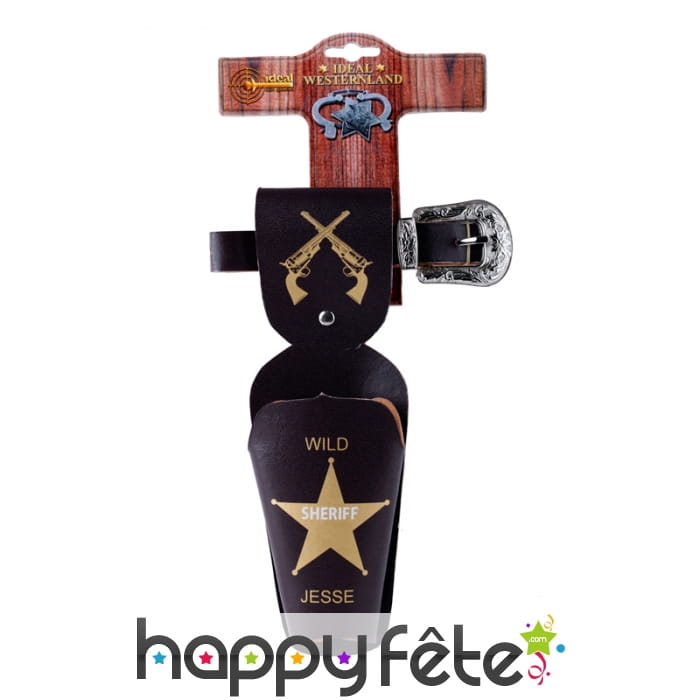 Simple Holster noir de shérif