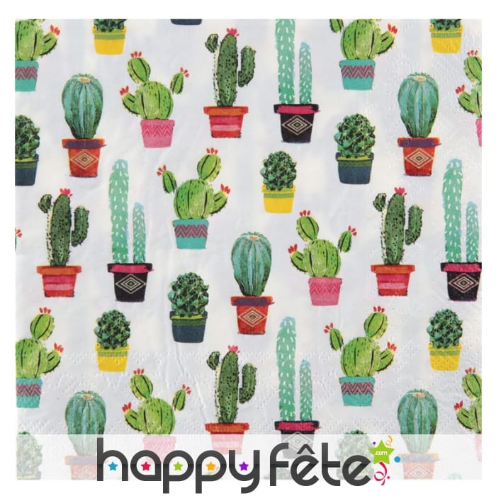 Serviettes imprimées de motifs thème Mexique