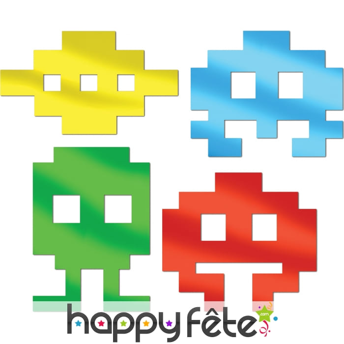 Space invaders déco en métal