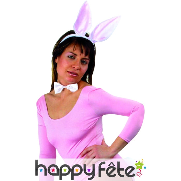 Set lapin blanc et rose