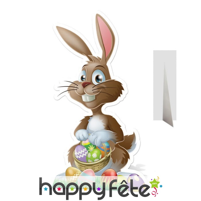 Silhouette lapin de Pâques en carton plat