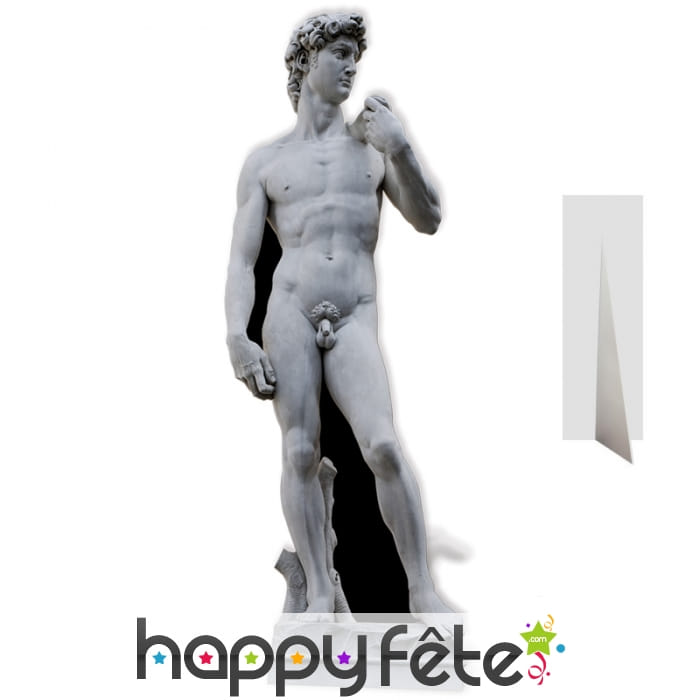 Statue le David de Michel-Ange en carton plat