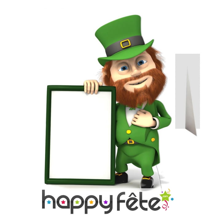 Silhouette Lutin Saint patrick avec tableau