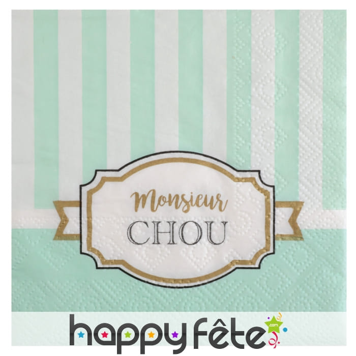 Serviettes Monsieur chou