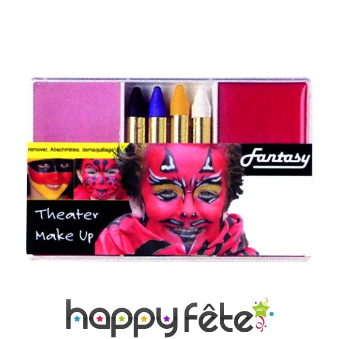 Set maquillage diable rouge