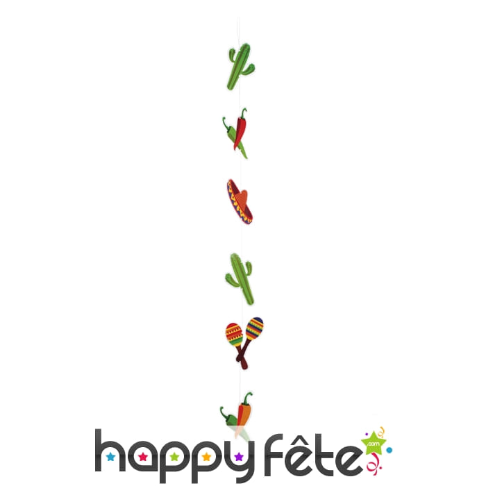 Suspension motifs fiesta mexique