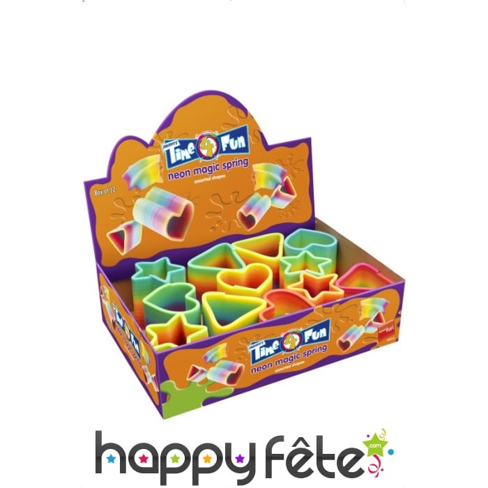 12 ressorts multicoles de diverses formes