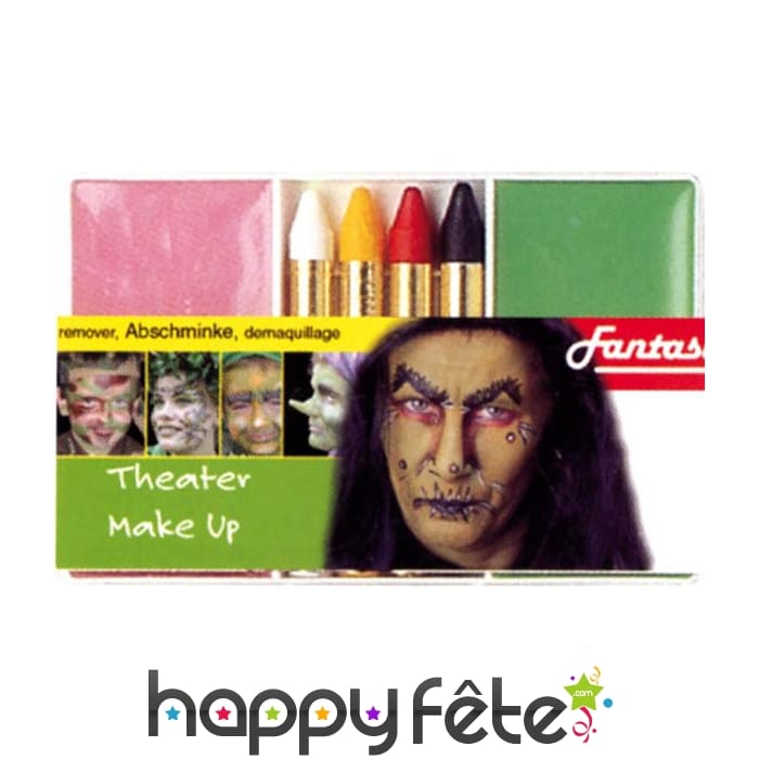 Set maquillage sorcière verte