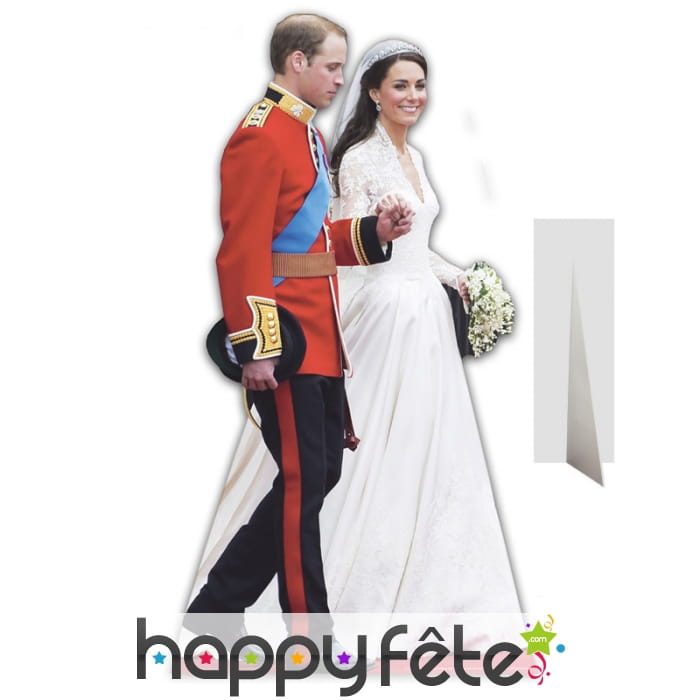 Silhouette mariage William et Kate taille réelle