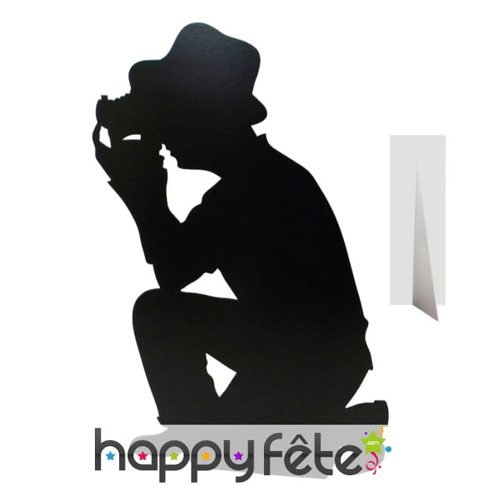 Silhouette noire de photographe