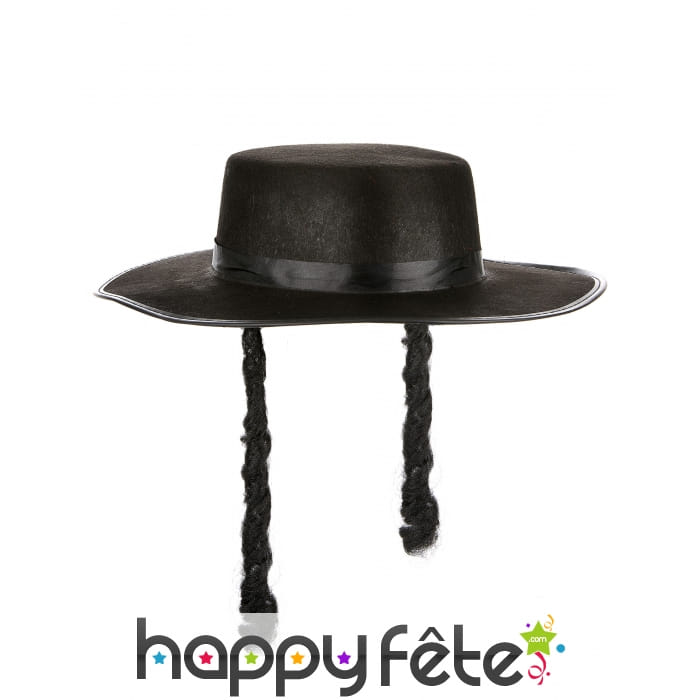 Schtreimel noir en feutre