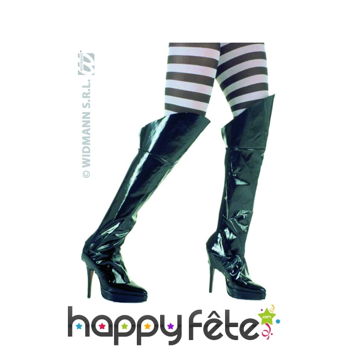 Surbottes noires laquées