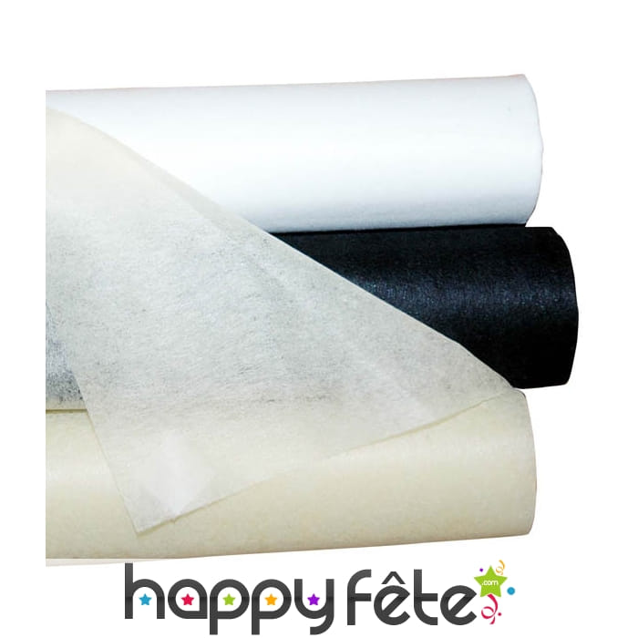 Surnappe non tissée ivoire (120cm x 10 m)