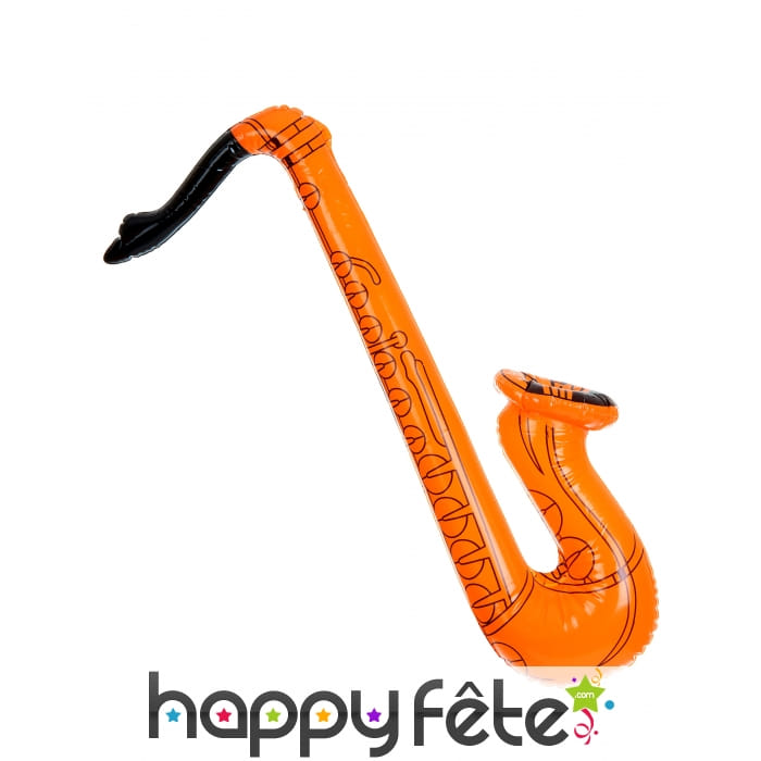 Saxophone orange à gonfler