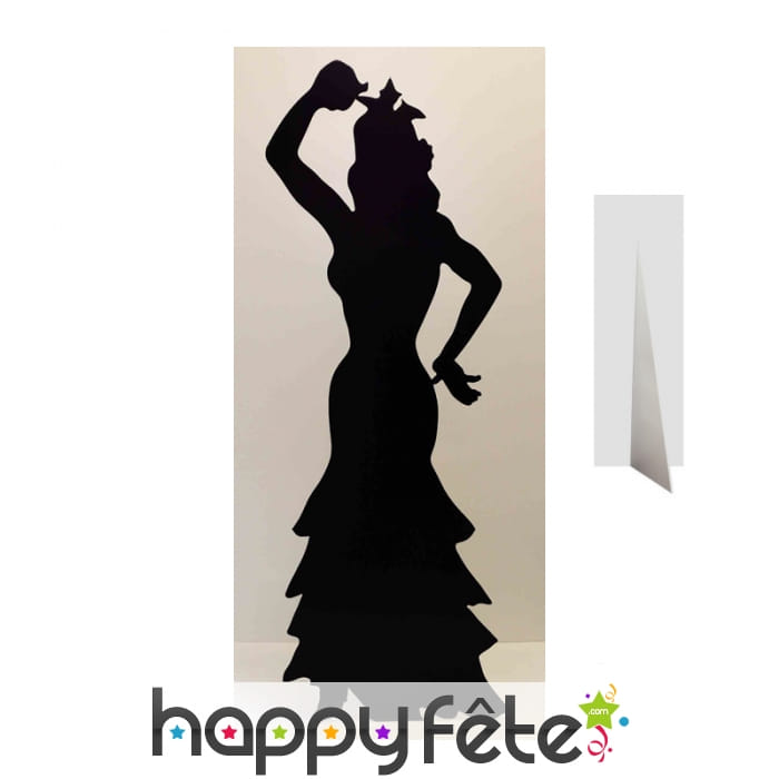 Silhouette ombre de danseuse de flamenco