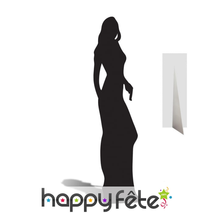 Silhouette ombre de femme agent secret