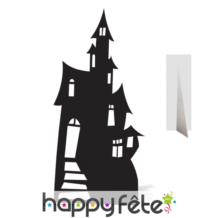 Silhouette ombre de maison hantée