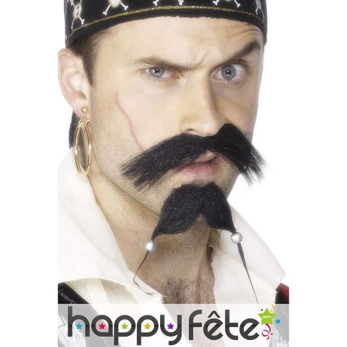Set pirate barbe moustache