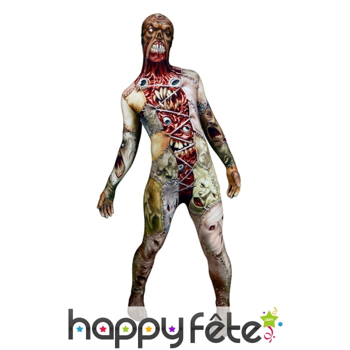 Seconde peau monstre recousu et lacéré