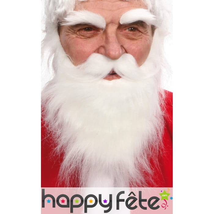 Set papa noel (barbe-moustaches-sourcils)