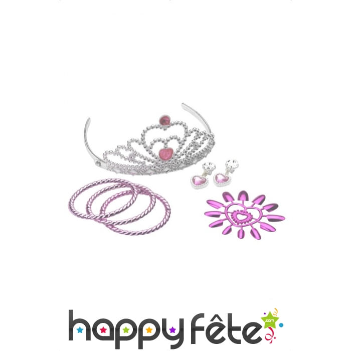 Set princesse rose petite fille