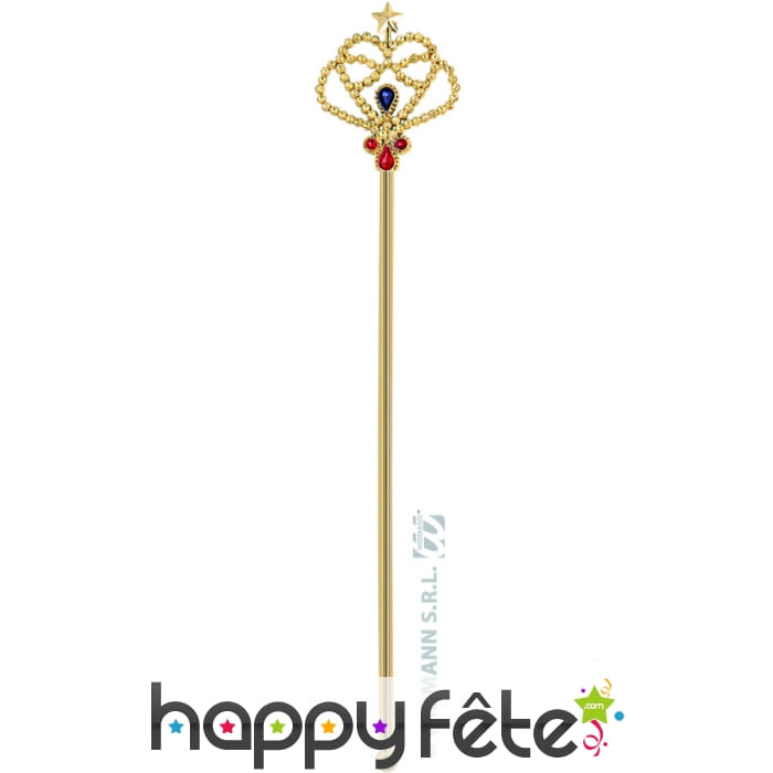 Sceptre royal doré et majestueux